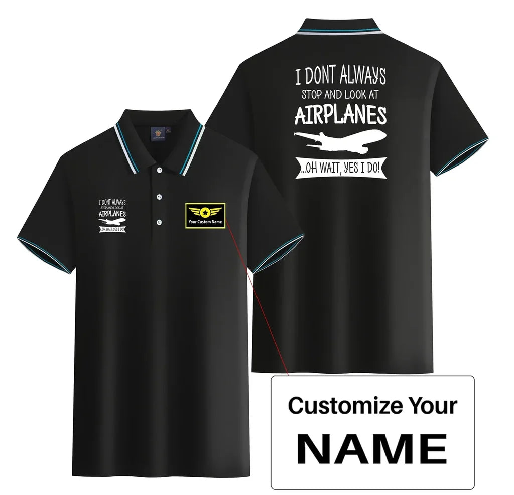 Customisable Plane Spotter Polo Shirt - view 3