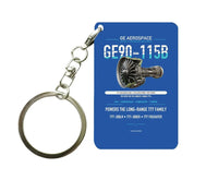 Thumbnail for GE90-115B Key Chain design on blue key chain