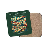 Thumbnail for The Caravan Route - Designed Coasters design on dark green 1-piece