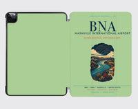 Thumbnail for Nashville International Airport (BNA) design on light green ipad tablet case