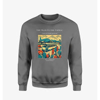 Thumbnail for VINTAGE G4372 - The Tram To The Tarmac - Designed Sweatshirts design on gray