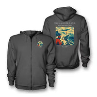 Thumbnail for VINTAGE G4344 - The Avalanche Watch - Premium Zipped Hoodie design on darkgray