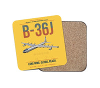 Thumbnail for B-36J Peacemaker design on yellow 1 piece coaster