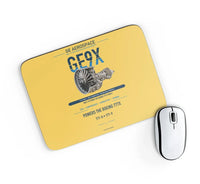 Thumbnail for GE9X design on yellow rectangle mouse pad