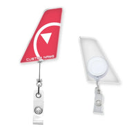 Thumbnail for Northwest Airlines NEW Designed Tail Shape Retractable ID Card Badge - view 3