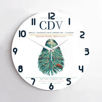 Thumbnail for Merle K. (Mudhole) Smith Airport (CDV) design on white no frame wall clock