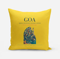 Thumbnail for Genoa Cristoforo Colombo Airport (GOA) design on yellow pillow