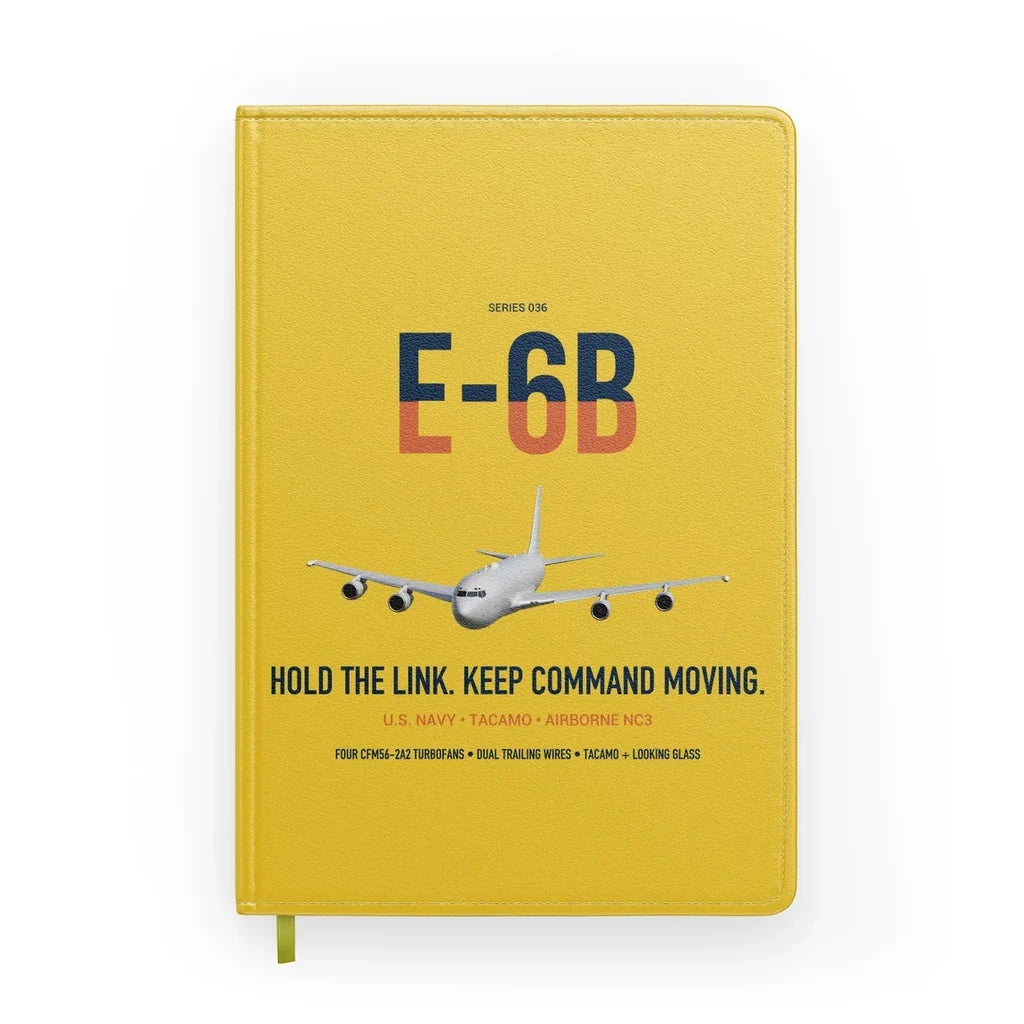 E-6B Mercury design on yellow notebook