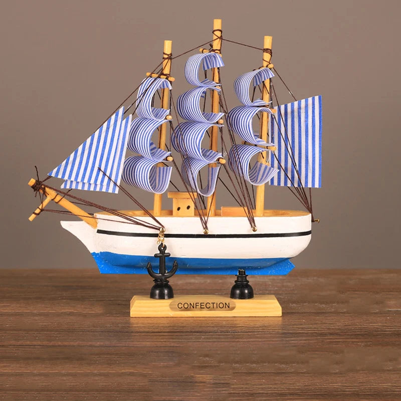 16CM Wooden Mediterranean Ship Model - view 3