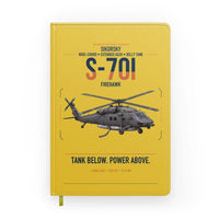 Thumbnail for Sikorsky S-70i FIREHAWK design on yellow notebook
