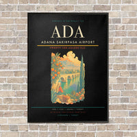 Thumbnail for Adana Sakirpasa Airport ADA - Canvas Framed - Black