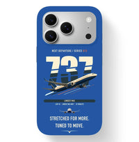 Thumbnail for Boeing 737 MAX 10 design on blue magsafe iphone case