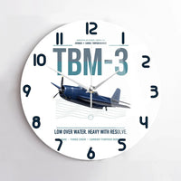 Thumbnail for TBM-3 Avenger design on white no frame wall clock