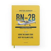 Thumbnail for Britten-Norman BN-2B-26 Islander design on yellow notebook