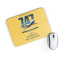 Thumbnail for Boeing 747-200B design on yellow rectangle mouse pad