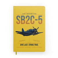 Thumbnail for SB2C-5 Helldiver design on yellow notebook