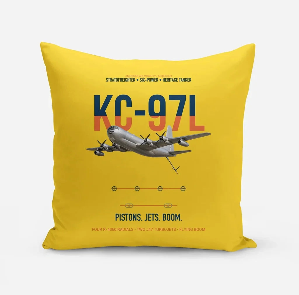 KC-97L STRATOFREIGHTER design on yellow pillow