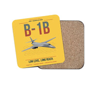Thumbnail for B-1B Lancer design on yellow 1 piece coaster