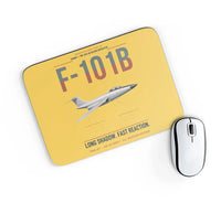 Thumbnail for F-101B Voodoo design on yellow rectangle mouse pad