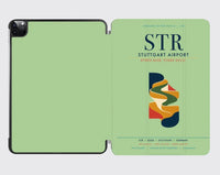 Thumbnail for Stuttgart Airport (STR) design on light green ipad tablet case