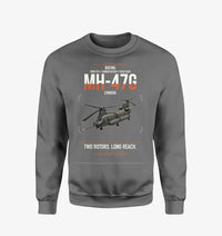 Thumbnail for Boeing MH-47G Chinook design on gray sweatshirt