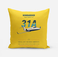 Thumbnail for Bombardier Learjet 31A design on yellow pillow