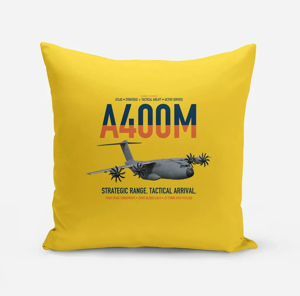 Airbus A400M Atlas design on yellow pillow