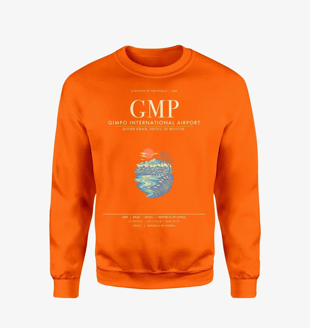Gimpo International Airport GMP Sweatshirt - Orange