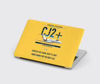 Thumbnail for Cessna Citation CJ2+ design on yellow MacBook case