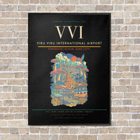 Thumbnail for Viru Viru International Airport VVI - Canvas Framed - Black