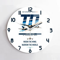 Thumbnail for Boeing 777-9 design on white no frame wall clock