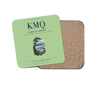 Thumbnail for Komatsu Airport (KMQ) design on light green 1 piece coaster