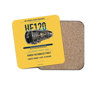 Thumbnail for HF120 design on yellow 1 piece coaster