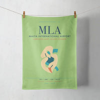 Thumbnail for Malta International Airport (MLA) design on light green towel