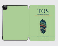 Thumbnail for Tromsø Airport (TOS) design on light green ipad tablet case