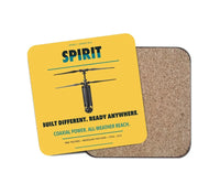 Thumbnail for Ascent AeroSystems Spirit design on yellow 1 piece coaster