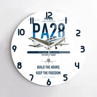 Thumbnail for Piper PA-28 Cherokee design on white no frame wall clock