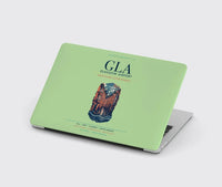 Thumbnail for Glasgow Airport (GLA) design on light green MacBook case