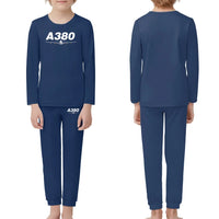 Thumbnail for Super Airbus A380 children pajamas - Dark Blue