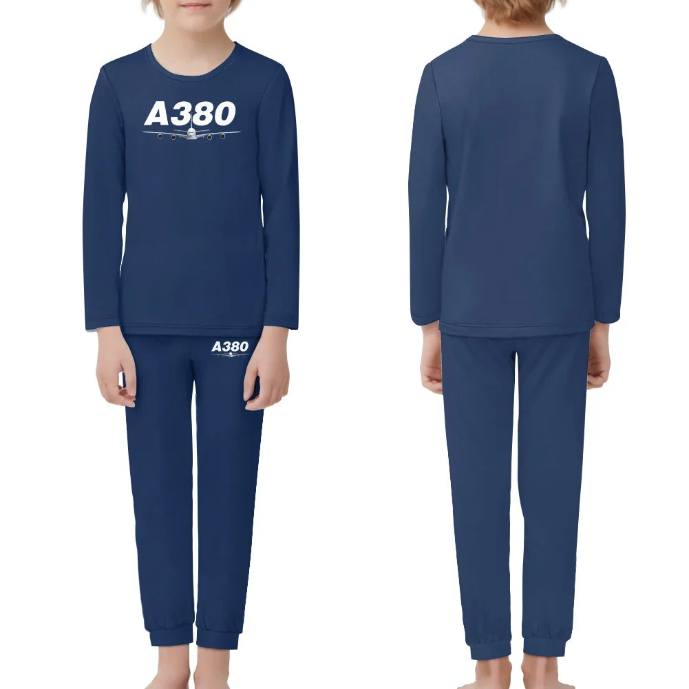 Super Airbus A380 children pajamas - Dark Blue