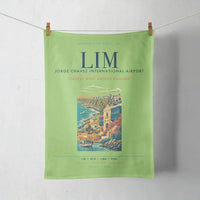 Thumbnail for Lima Jorge Chavez International Airport (LIM) design on light green towel