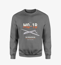 Thumbnail for MQ-1B Predator design on gray sweatshirt