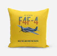 Thumbnail for F4F-4 Wildcat design on yellow pillow
