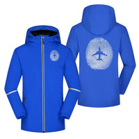 Thumbnail for Aviation Finger Print Rain Jacket - view 4