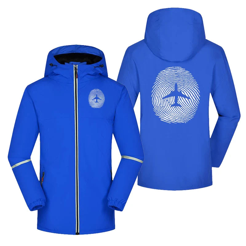 Aviation Finger Print Rain Jacket - view 4