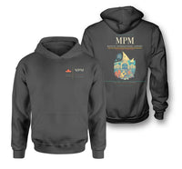 Thumbnail for Maputo International Airport (MPM) design on dark gray double-side hoodie