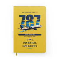 Thumbnail for Boeing 787-8 Dreamliner design on yellow notebook