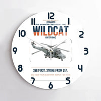 Thumbnail for Leonardo AW159 Wildcat HMA2 design on white no frame wall clock