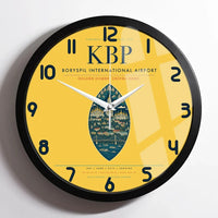 Thumbnail for Boryspil International Airport KBP Wall-Clock Framed - Yellow