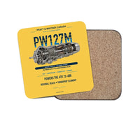 Thumbnail for PW127M design on yellow 1 piece coaster